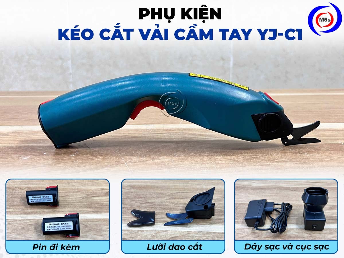 Phụ kiện kéo cắt vải dùng pin YJ-C1 Phụ kiện kéo cắt vải dùng pin YJ-C1