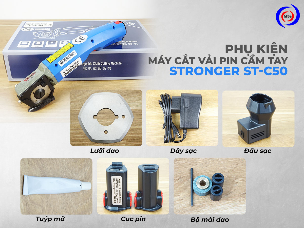 Phụ kiện đi kèm máy cắt vải pin ST-C50 Phụ kiện đi kèm máy cắt vải pin ST-C50