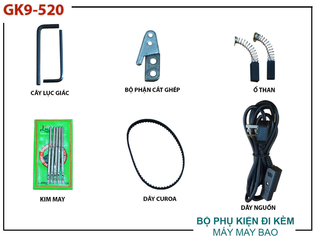 Phụ kiện máy may bao cầm tay GK9-520 Phụ kiện máy may bao cầm tay GK9-520