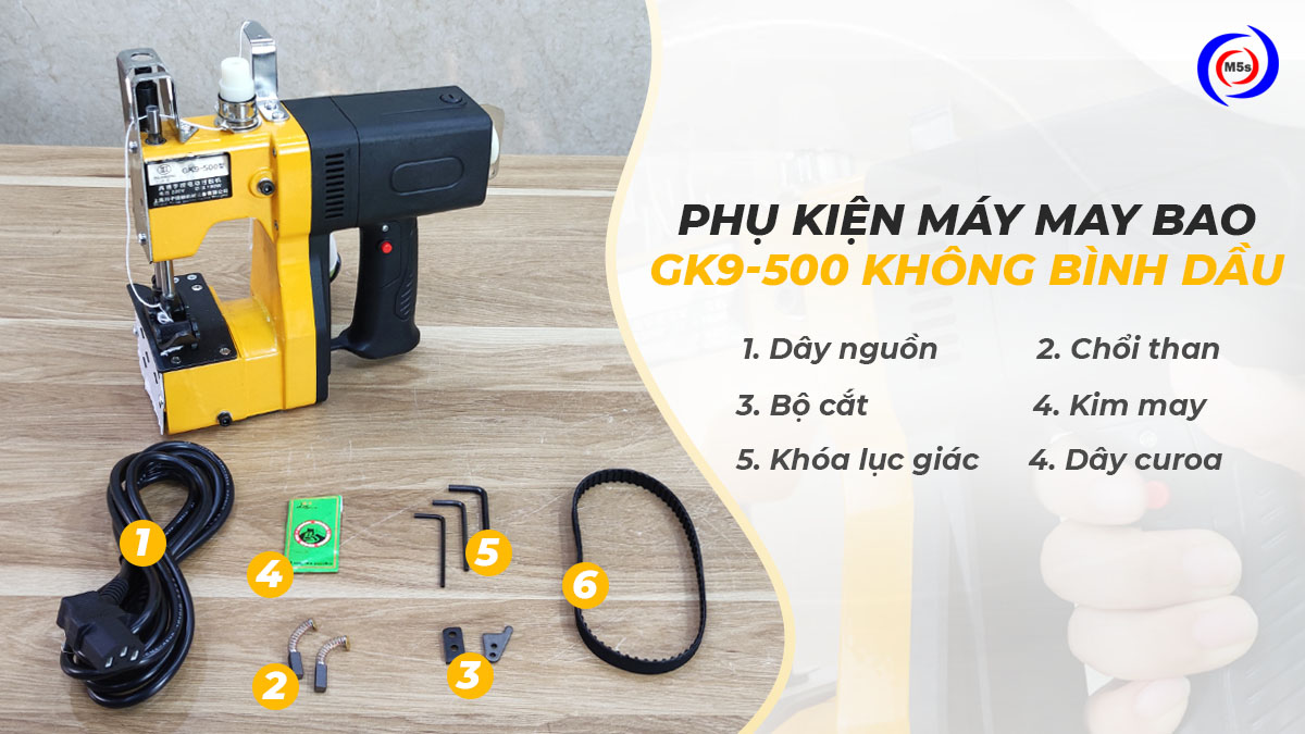 Bộ phụ kiện máy may bao cầm tay GK9-500 không bình dầu Bộ phụ kiện máy may bao cầm tay GK9-500 không bình dầu