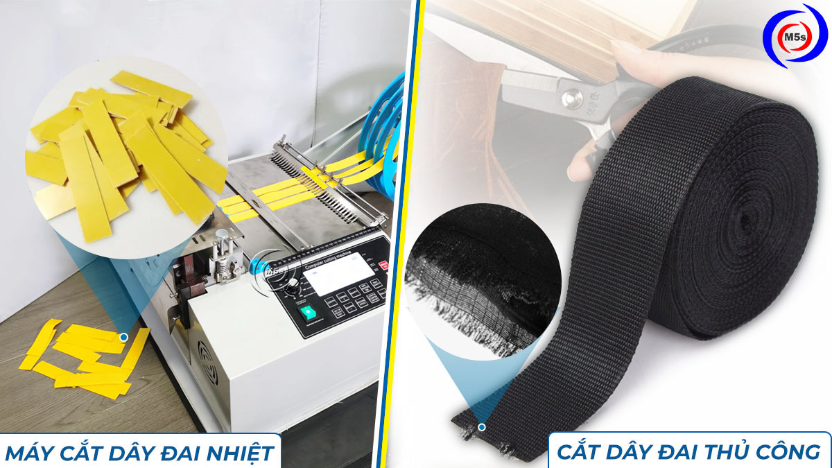 máy cắt dây đai bằng dao nhiệt tự động máy cắt dây đai bằng dao nhiệt tự động