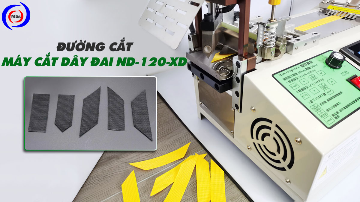Thành phẩm của máy cắt dây đai ND-120-XD Thành phẩm của máy cắt dây đai ND-120-XD