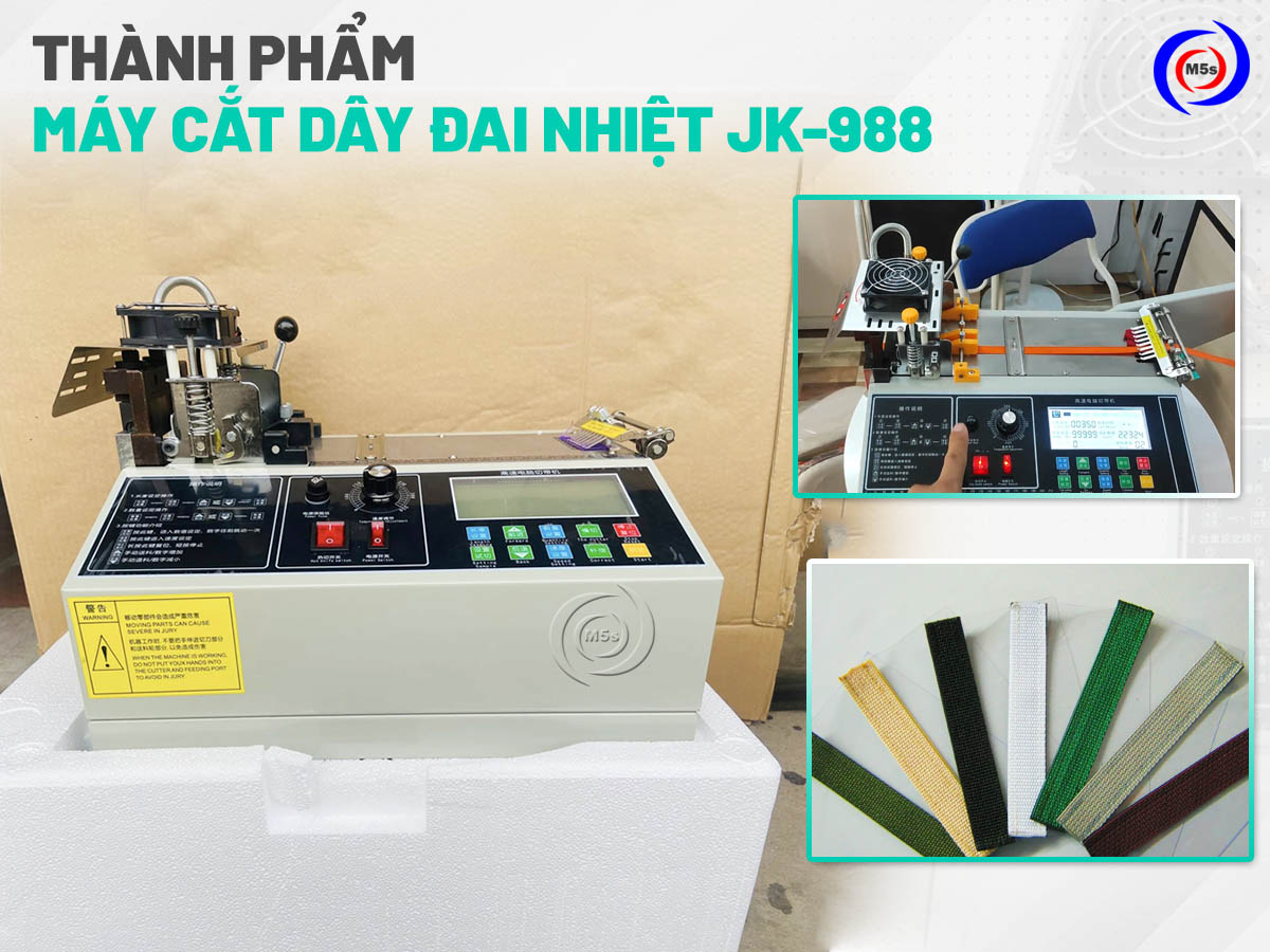 thành phẩm máy cắt dây đai nhiệt JK-988 thành phẩm máy cắt dây đai nhiệt JK-988