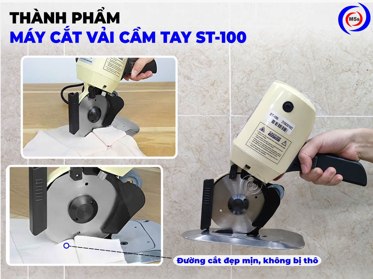 Thành phẩm của máy cắt vải cầm tay ST-100 Thành phẩm của máy cắt vải cầm tay ST-100