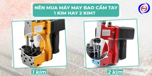 Nên mua máy may bao cầm tay 1 kim hay 2 kim?
