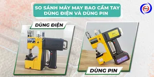 So sánh máy may bao cầm tay dùng điện và dùng pin