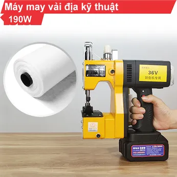Máy may vải địa kỹ thuật dùng pin