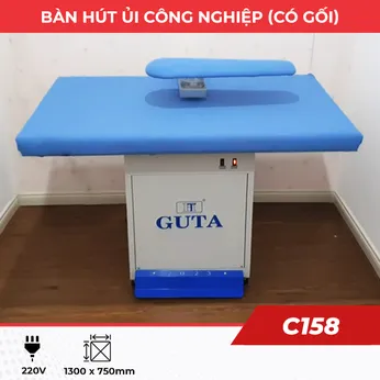 Bàn hút ủi công nghiệp 1,5m C158 (có gối)
