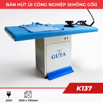 Bàn hút ủi công nghiệp 1,3mét K137 (không gối)