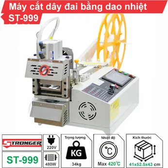 Máy cắt dây đai tự động đầu xoay ST-999