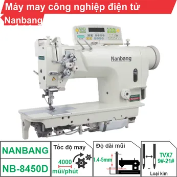 Máy may công nghiệp điện tử Nanbang NB-8450D (1 kim)
