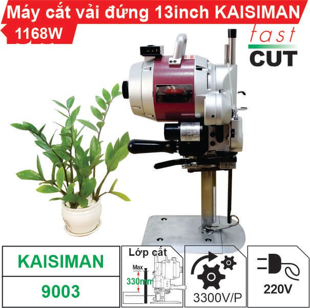 Máy cắt vải đứng 13 inch Kaisiman 1168W KSM-9003 chính hãng, giá tốt