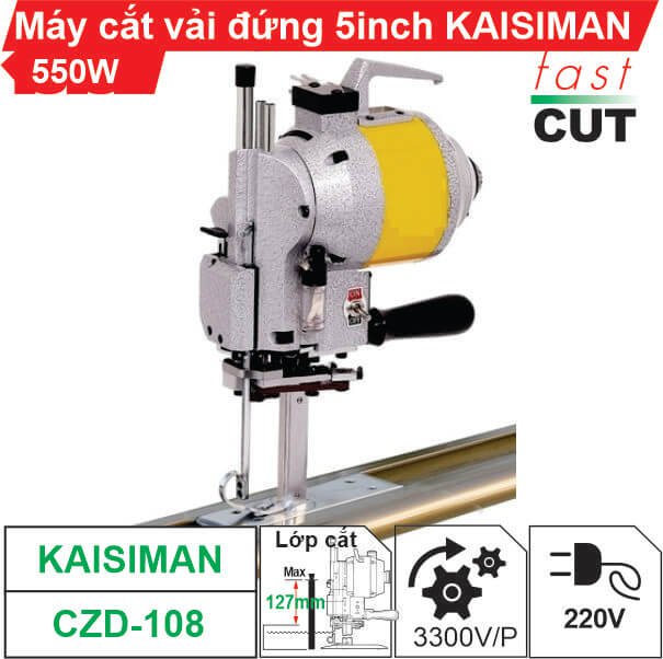 Máy cắt vải đứng Kaisiman CZD-108 5 inch (550W) chính hãng