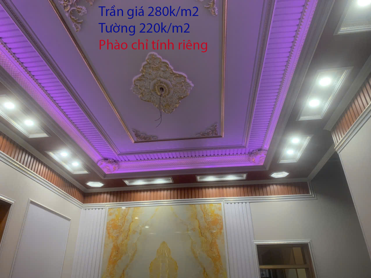 Trần nhựa Phòng khách