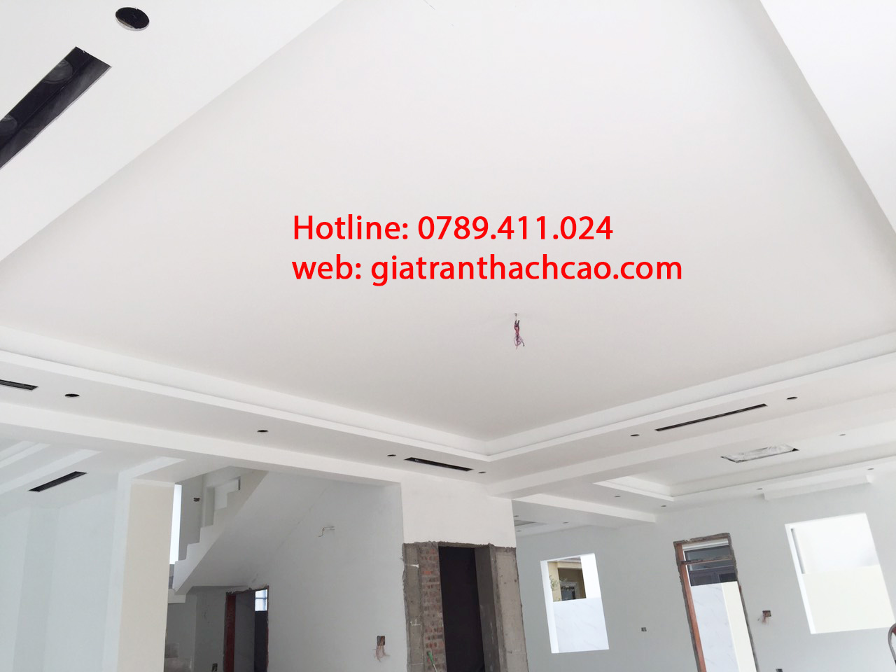 Trần thạch cao thi công cho biệt thự Trần thạch cao thi công cho biệt thự