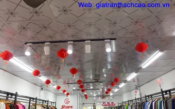 Giá trần nhựa thả tại long bên