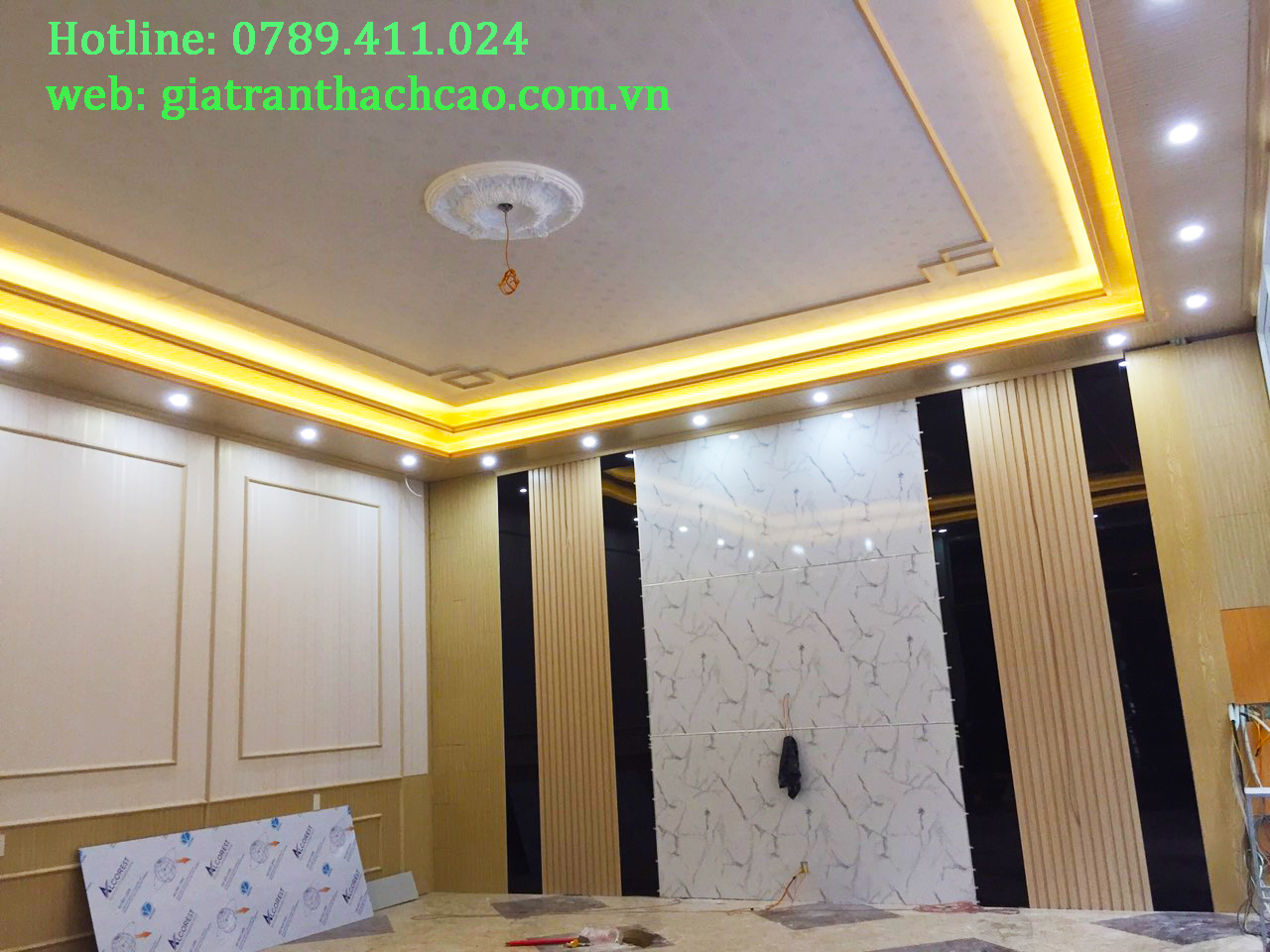 Mẫu Trần Nhựa Phòng Khách