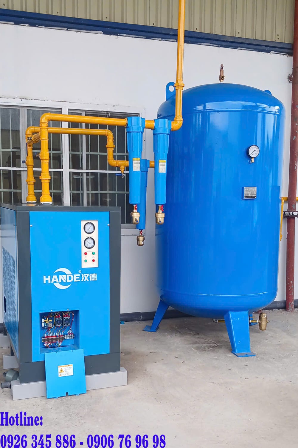 Lắp đặt máy sấy khí