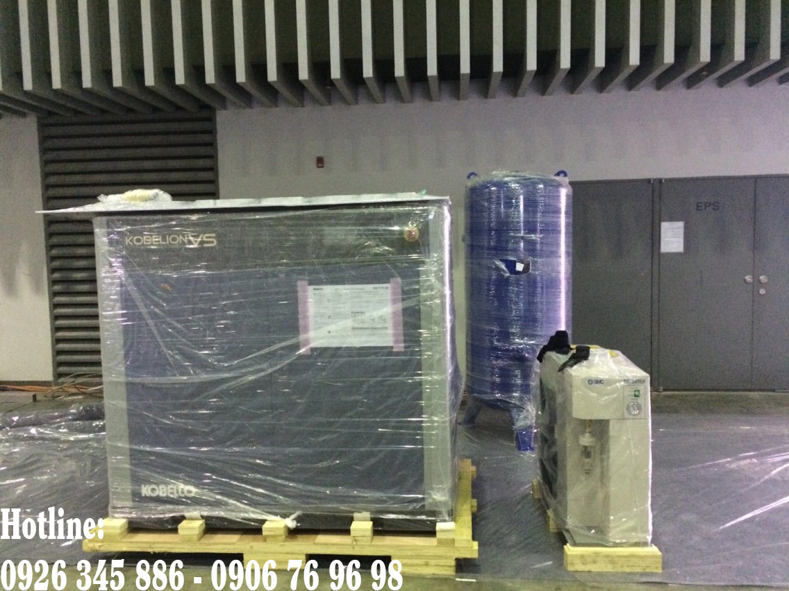 máy nén khí trục vít Kobelco