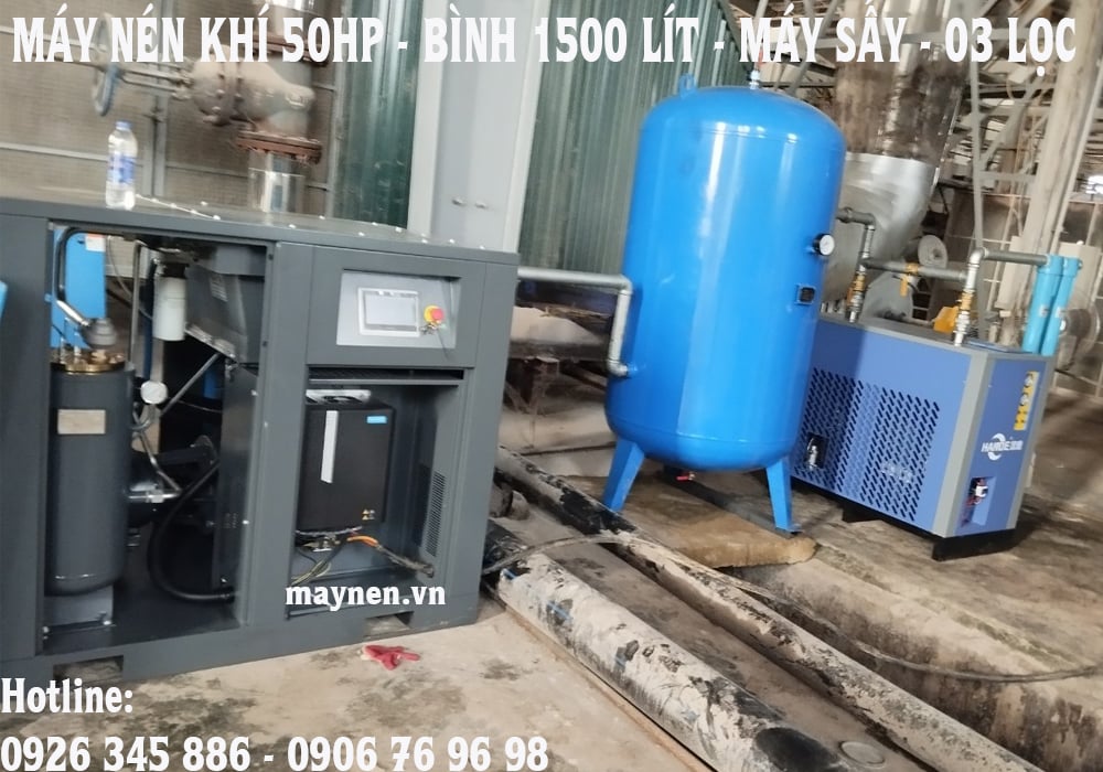 Lắp đặt máy sấy khí