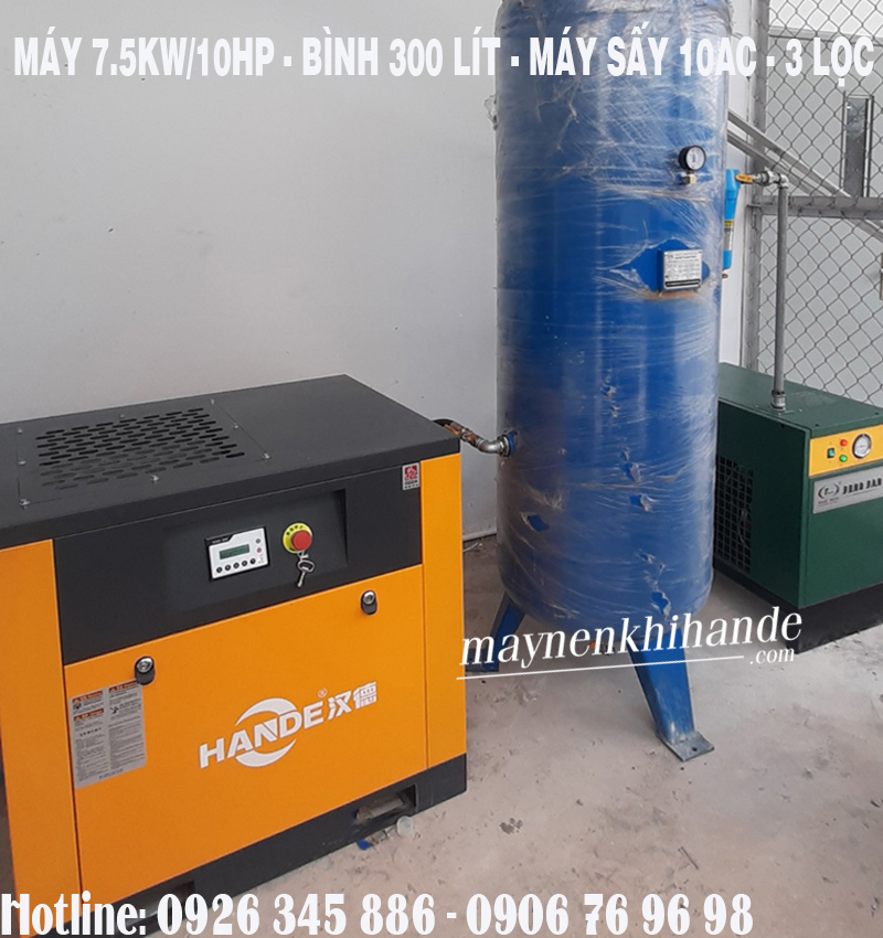 lắp đặt bình nén khí 300 lít