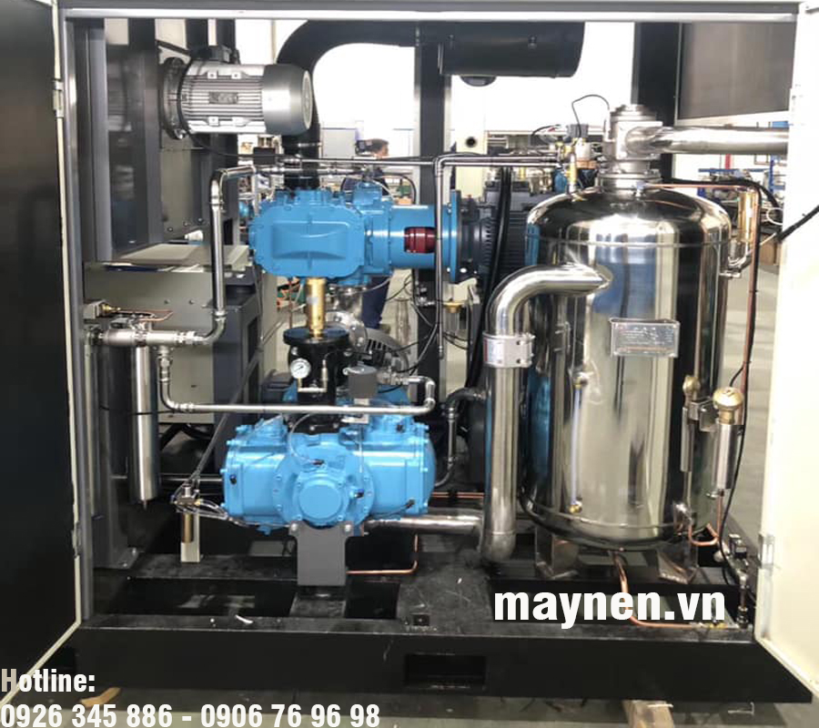 máy nén khí trục vít không dầu