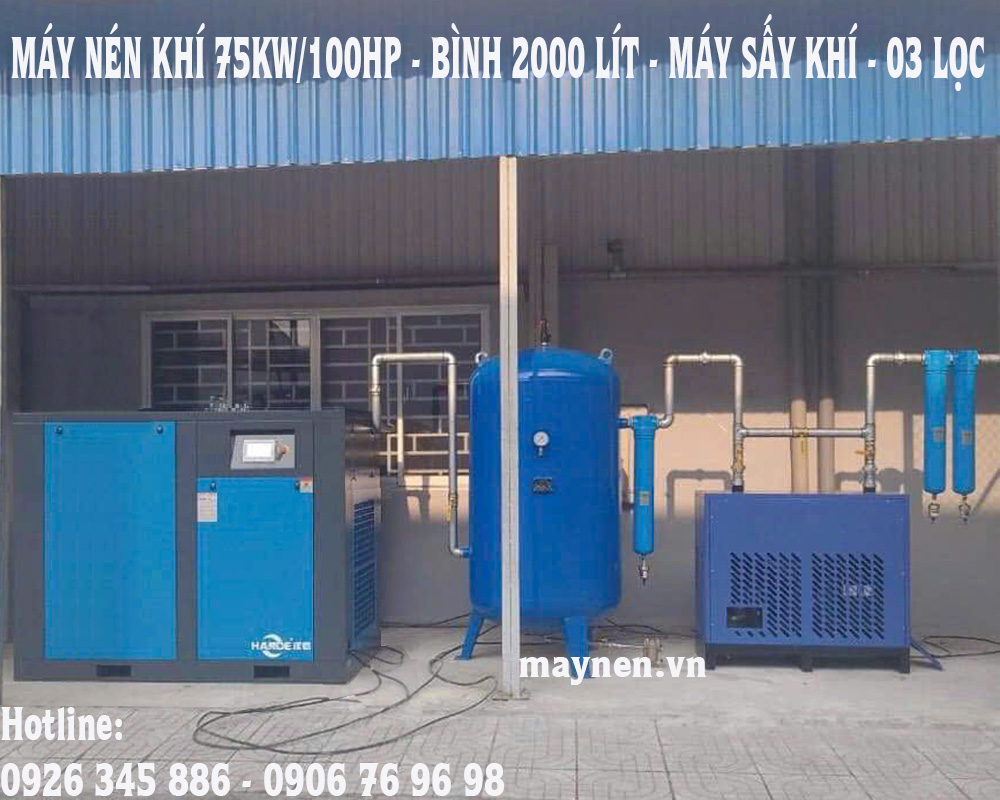 Máy nén khí trục vít Hande biến tần vĩnh từ