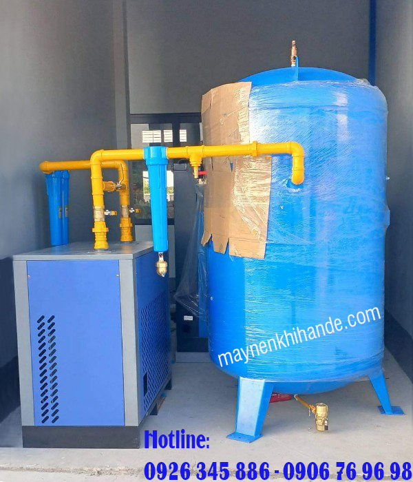 Lắp đặt bình chứa khí