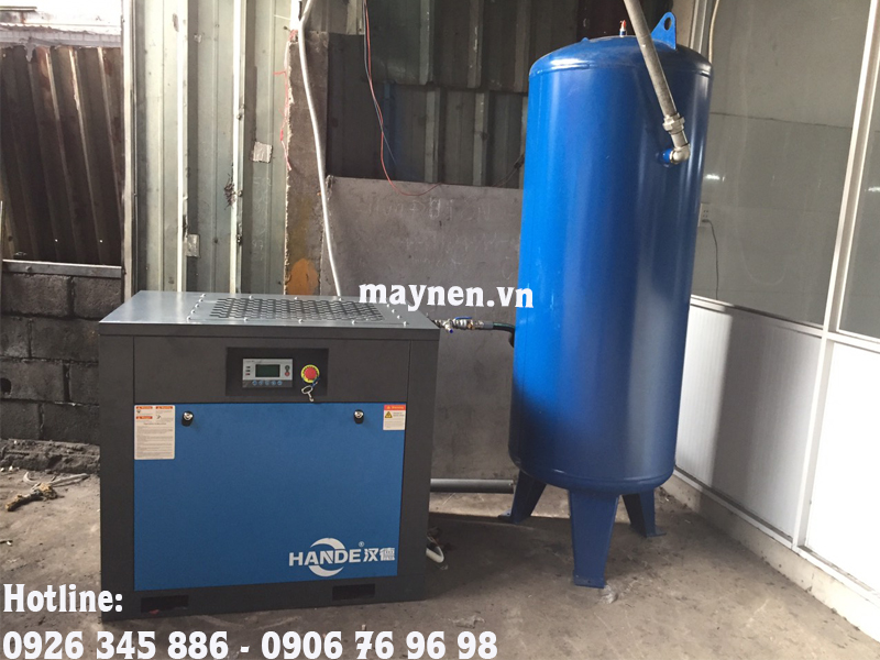 lắp đặt máy nén khí Hande 15kw 20hp