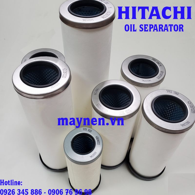 Lọc tách dầu máy nén khí Hitachi