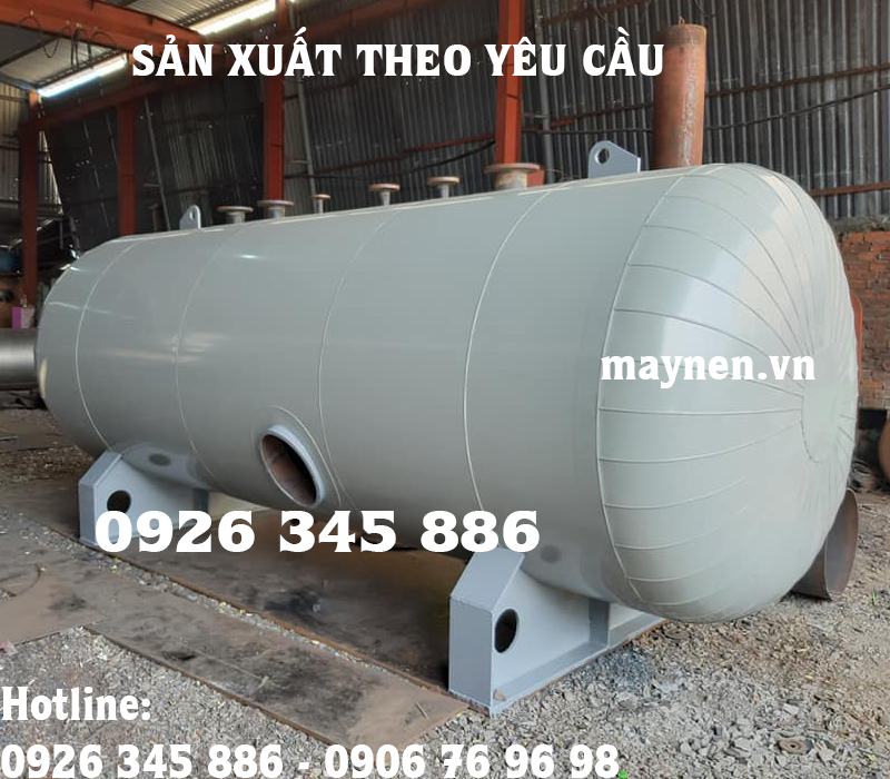 Bình chứa khí nén, bình nằm