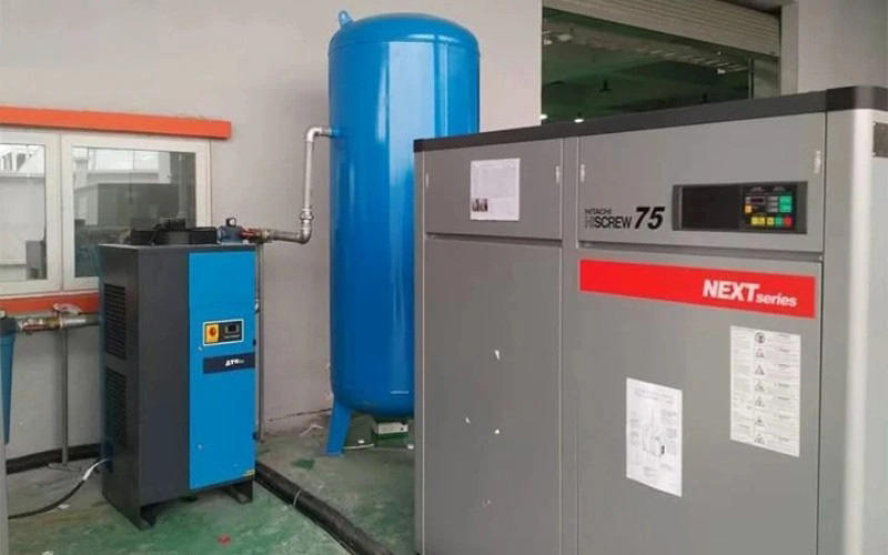 lắp đặt máy nén khí Hitachi