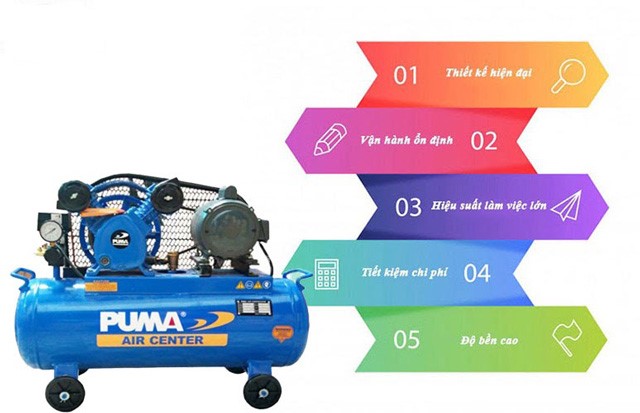 Các ưu điểm nổi trội của máy nén khí Puma
