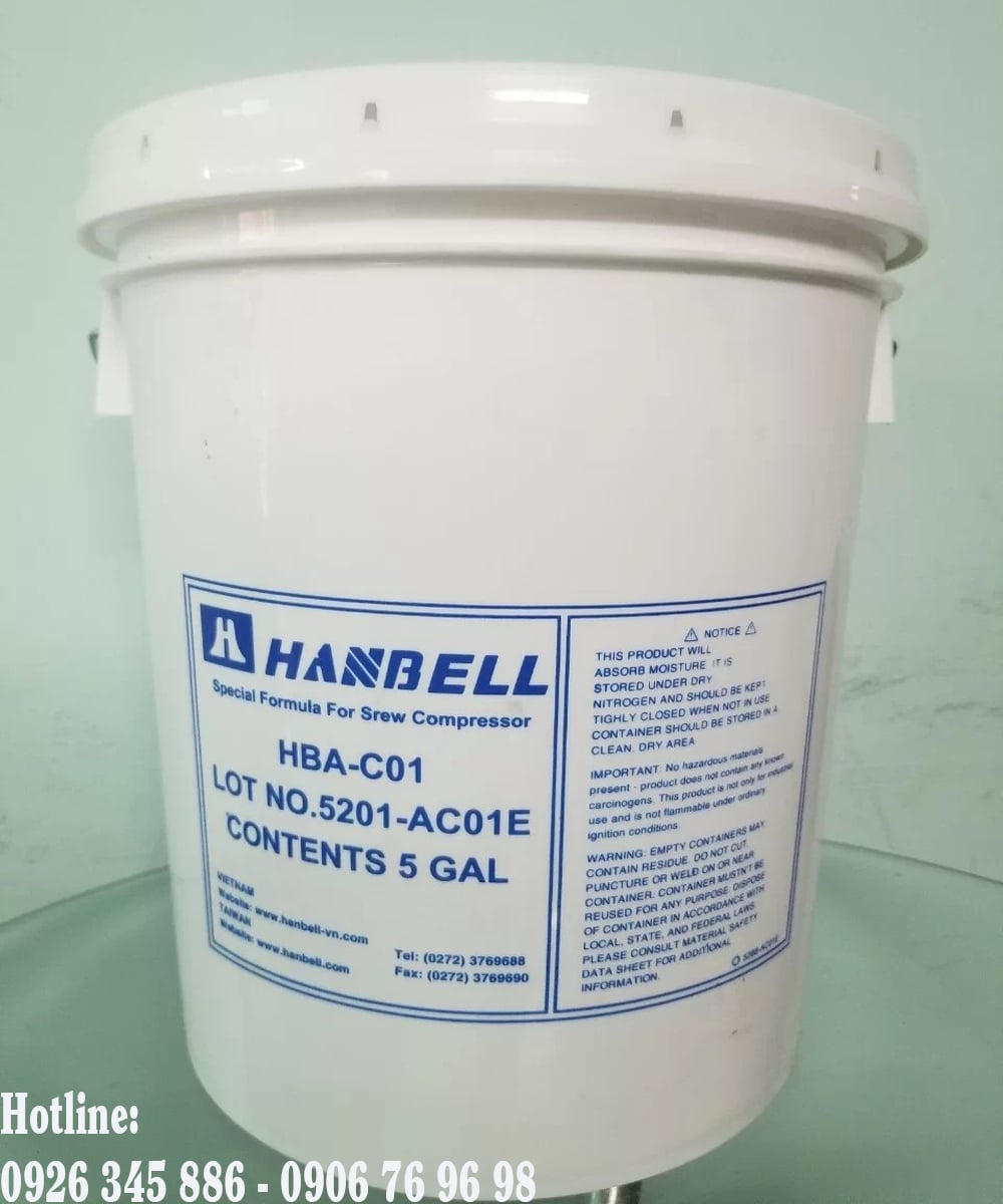 dầu máy nén khí Hanbell
