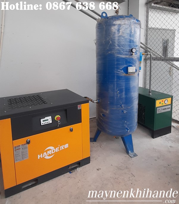 Hình ảnh lắp đặt thực tế bình nén khí 500 lít