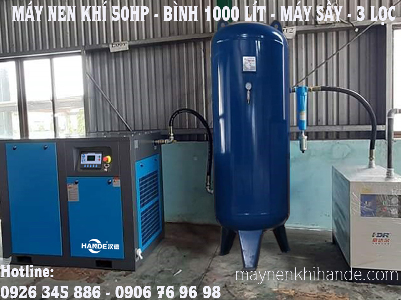 máy nén khí hande 50hp