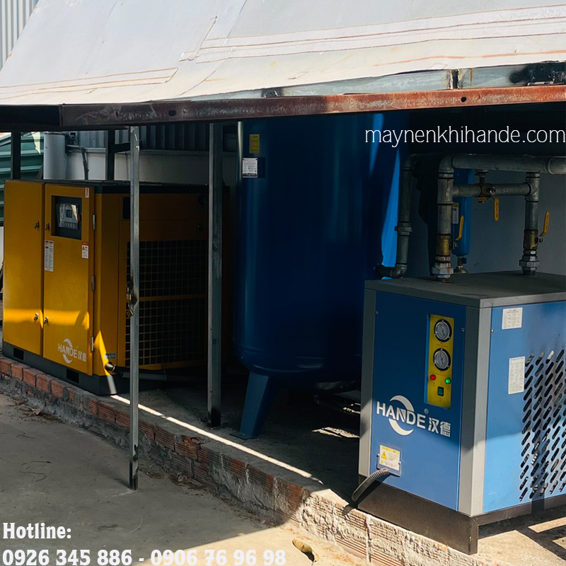 lắp đặt máy sấy khí hande