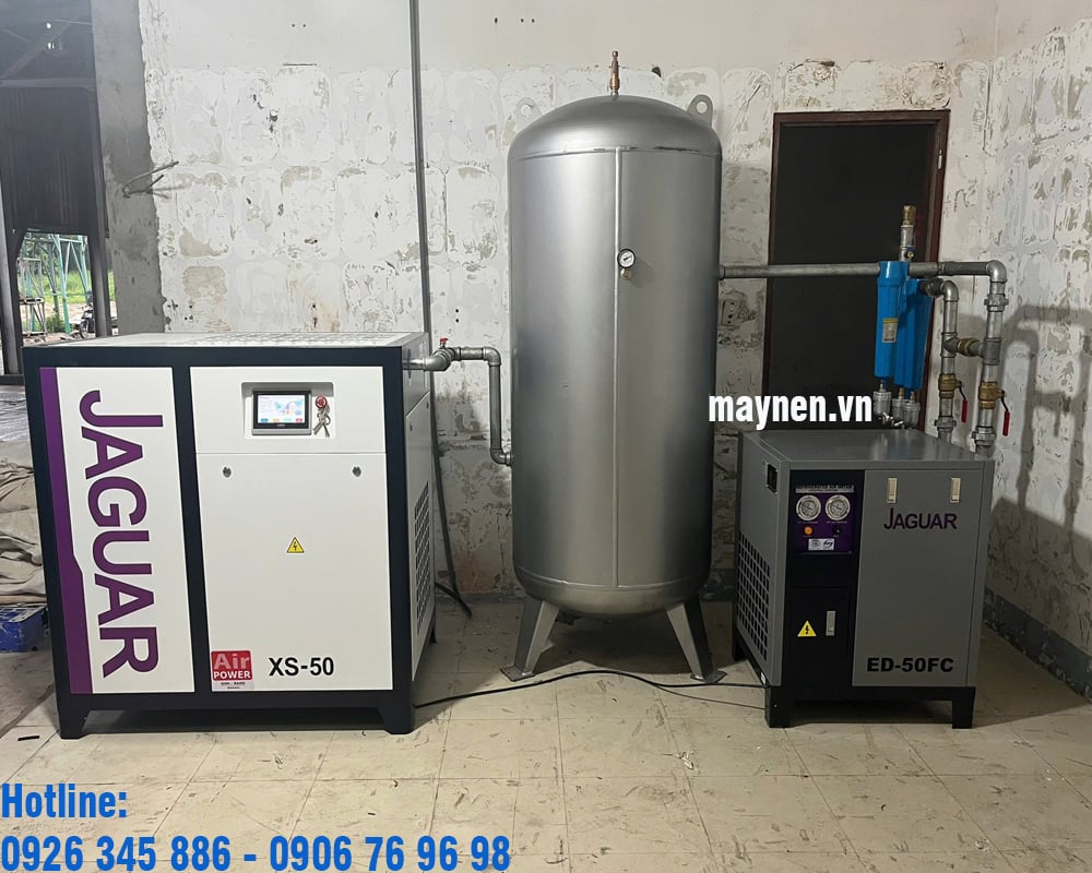 lắp đặt máy nén khí Jaguar