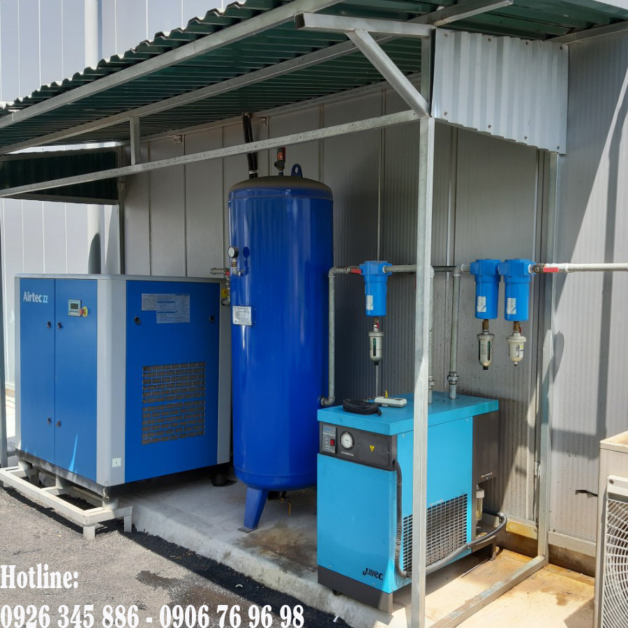 lắp đặt máy sấy khí Jmec