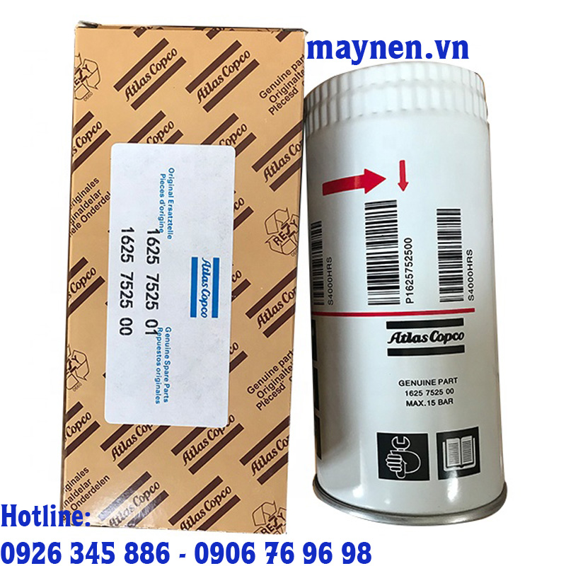 Lọc dầu Atlas Copco 1625 7525 01