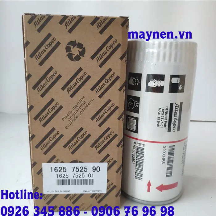 Lọc dầu Atlas Copco 1625 7525 90