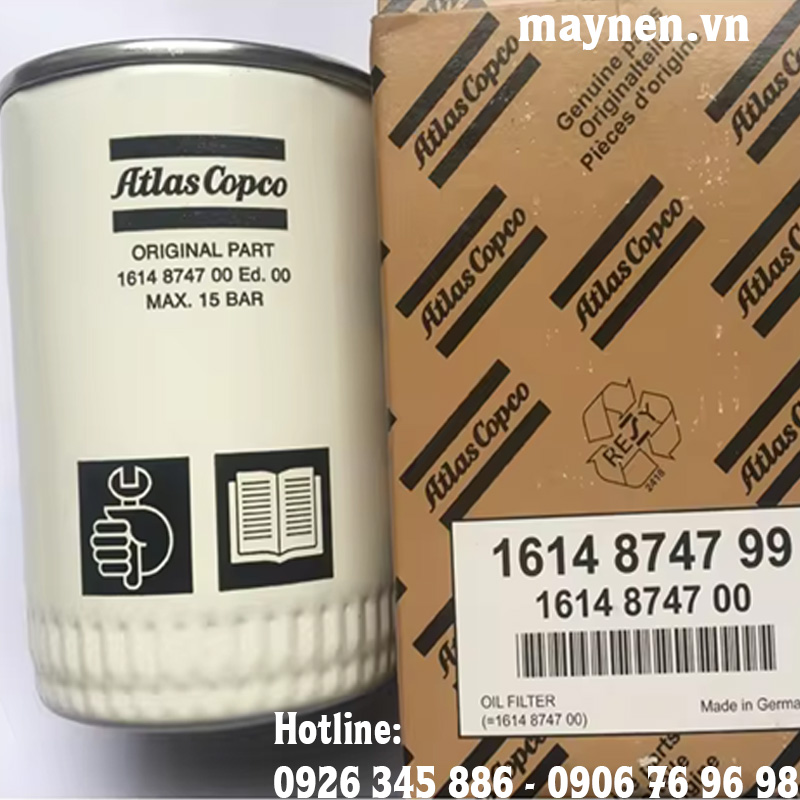 Lọc dầu Atlas Copco 1614 8747 99