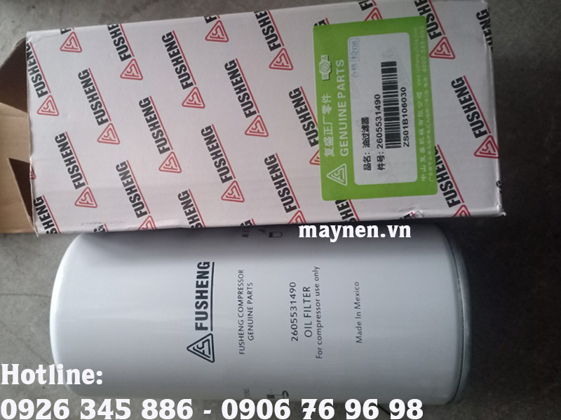 Lọc dầu máy nén khí Fusheng 2605531490