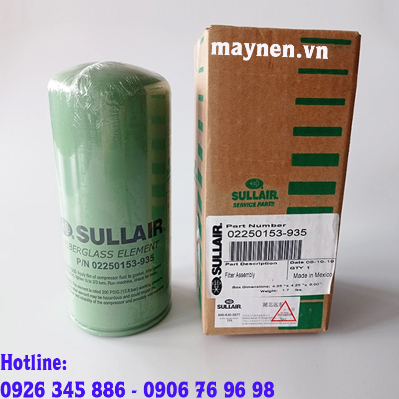 Lọc dầu Sullair 02250153-935