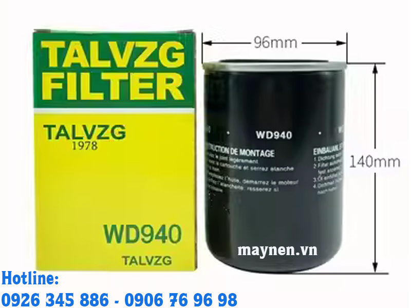 Lọc dầu máy nén khí WD940