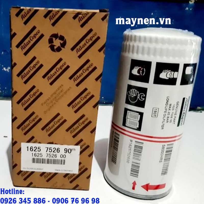 Lọc dầu Atlas Copco 1625 7525 90