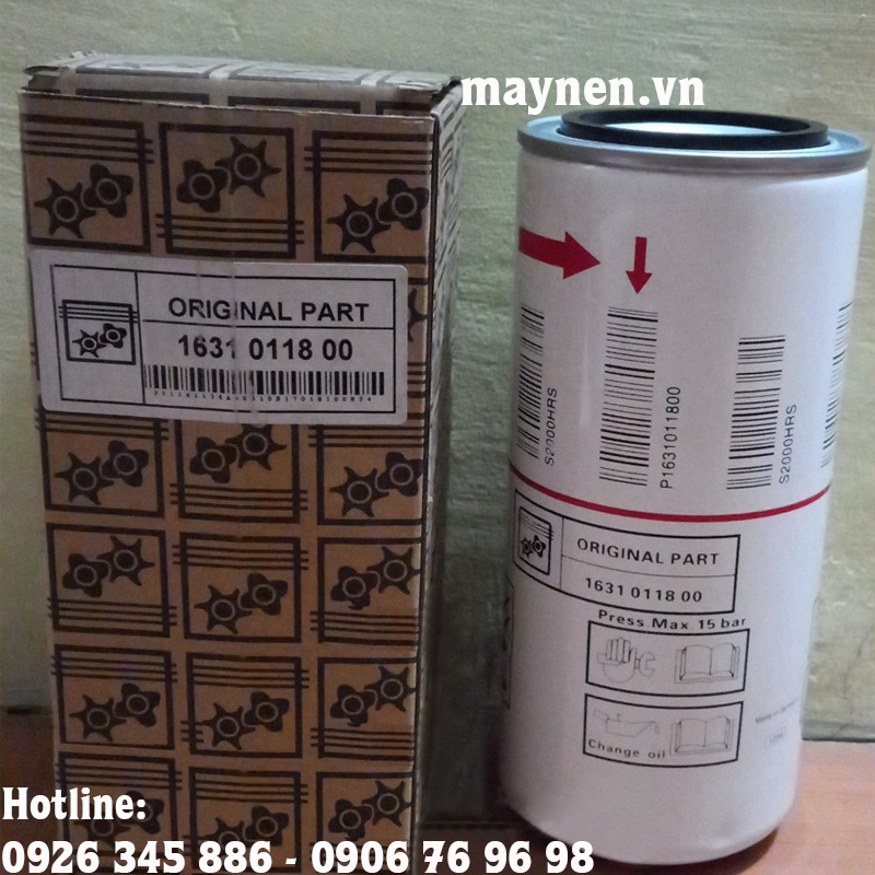 Lọc dầu Atlas Copco 1631 0118 00