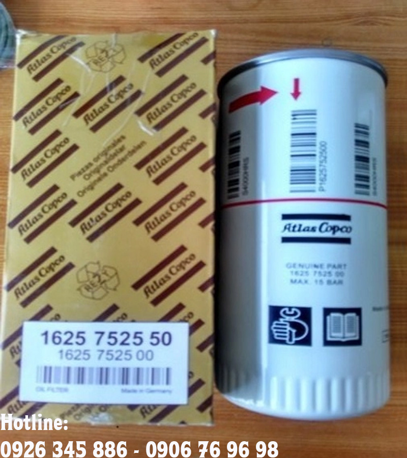 Lọc dầu Atlas Copco 1625 7525 50