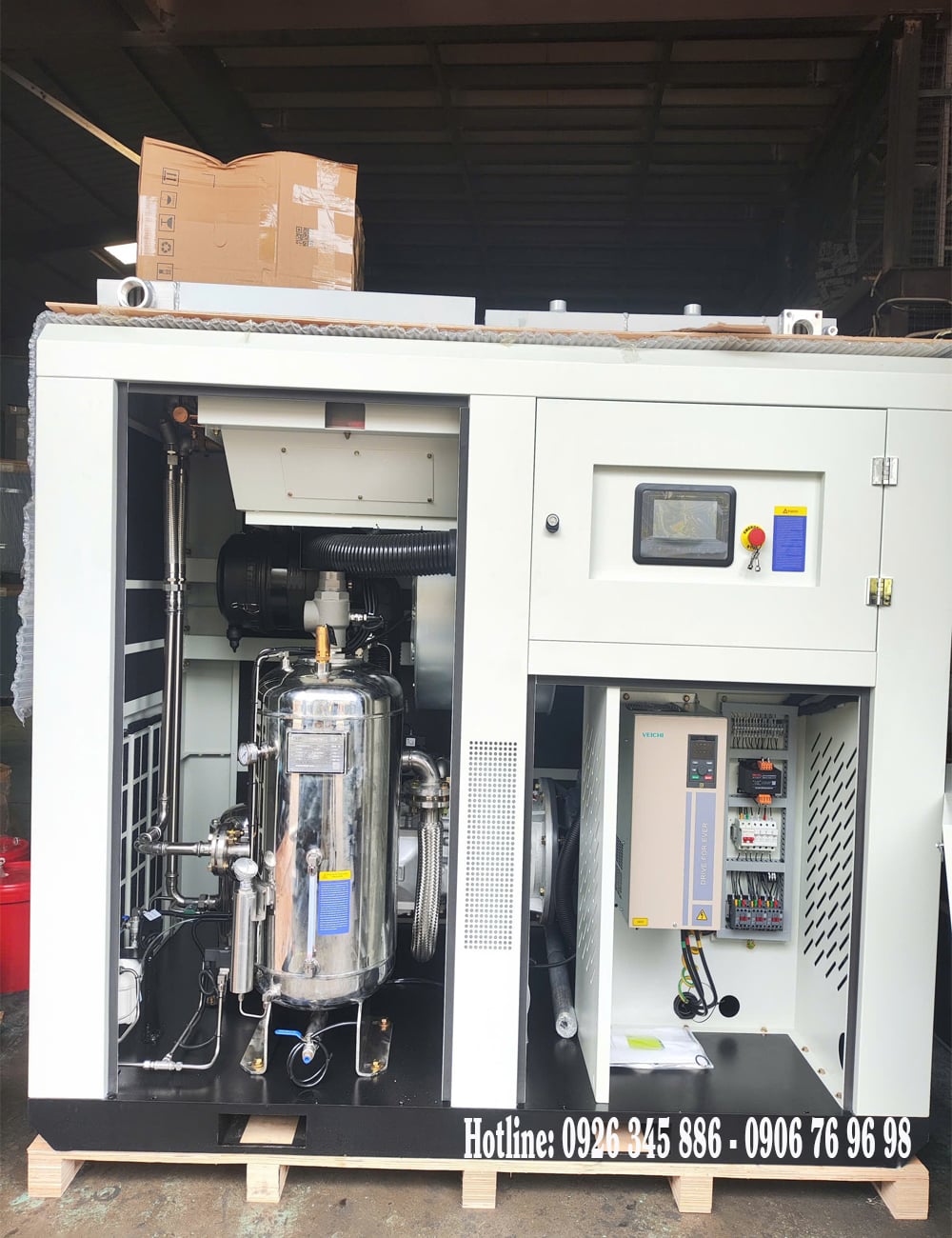máy nén khí không dầu Hande 75hp