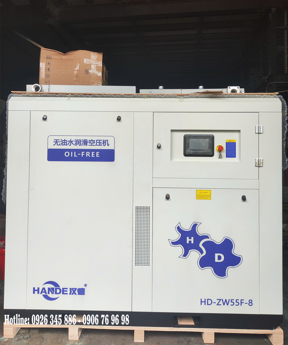 máy nén khí không dầu Hande 75hp